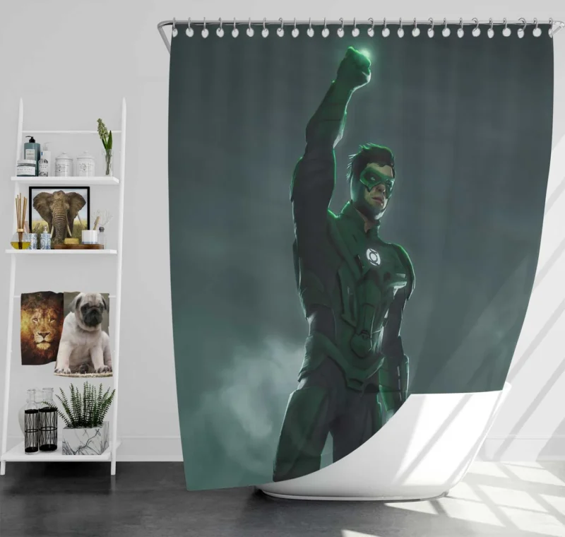 Green Lantern Comics: Hal Jordan Heroic Saga Shower Curtain