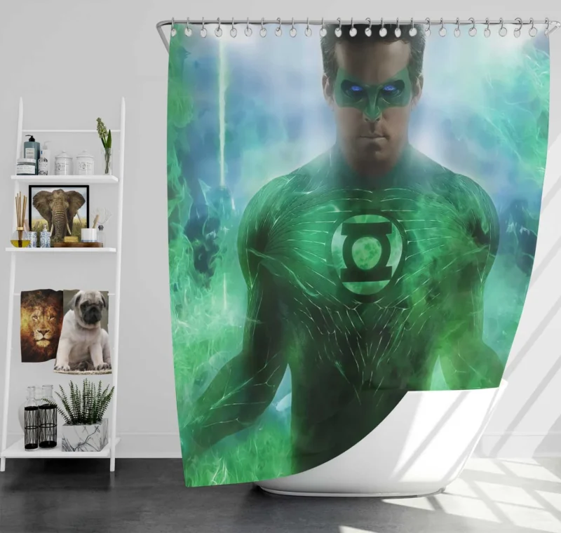 Green Lantern Comics: John Stewart Legacy Shower Curtain