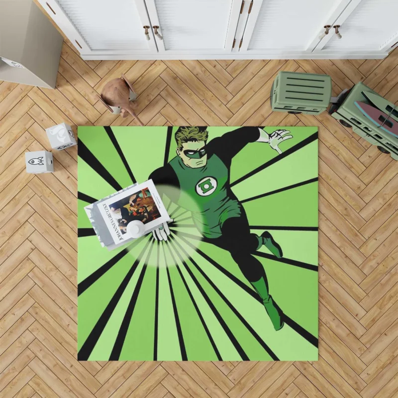 Green Lantern Comics: John Stewart Story Floor Rug
