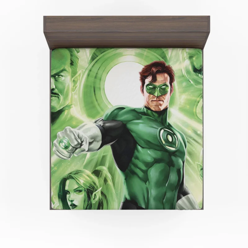 Green Lantern: Emerald Knights - A Cosmic Adventure Fitted Sheet