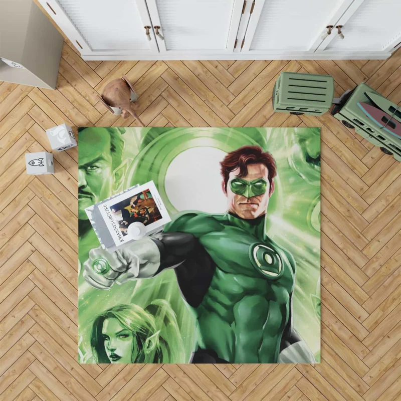 Green Lantern: Emerald Knights - A Cosmic Adventure Floor Rug