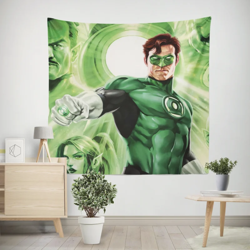 Green Lantern: Emerald Knights - A Cosmic Adventure  Wall Tapestry