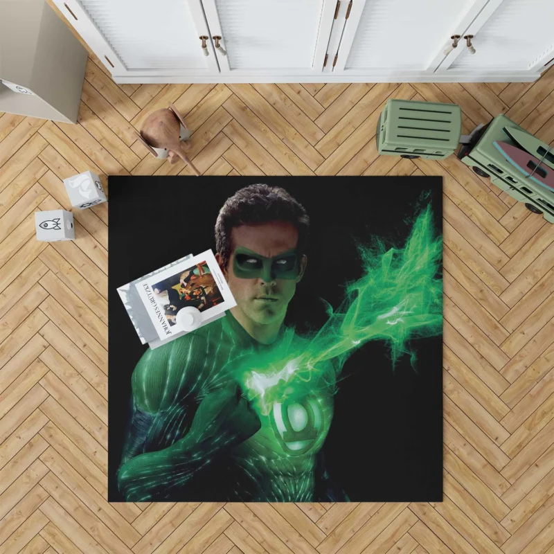 Green Lantern Movie: Ryan Reynolds as Hal Jordan Floor Rug