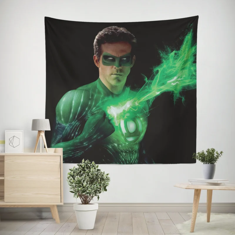 Green Lantern Movie: Ryan Reynolds as Hal Jordan  Wall Tapestry
