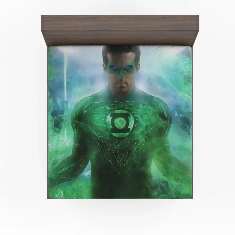 Green Lantern Movie: superhuman Ryan Reynolds as Hal Jordan Fitted Sheet