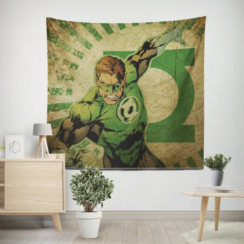 Green Lantern Wallpaper: Hal Jordan Legacy  Wall Tapestry