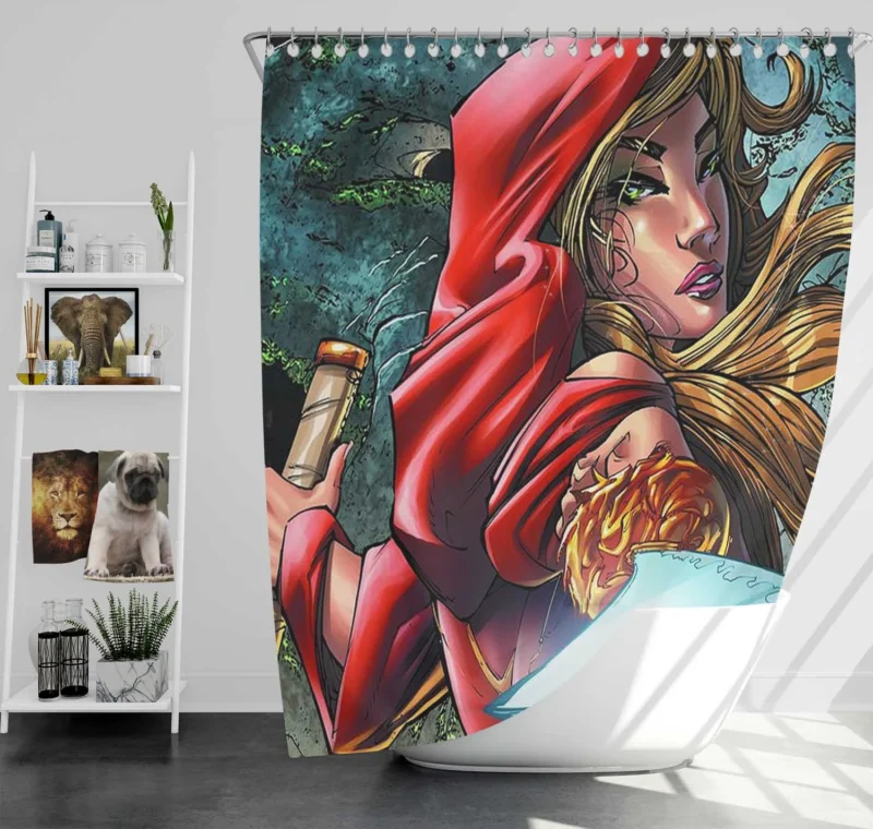 Grimm Fairy Tales Comics: A Tapestry of Tales Shower Curtain