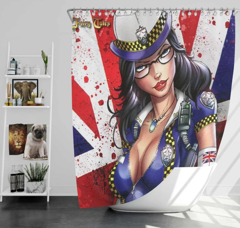 Grimm Fairy Tales Comics: Artistry in Storytelling Shower Curtain