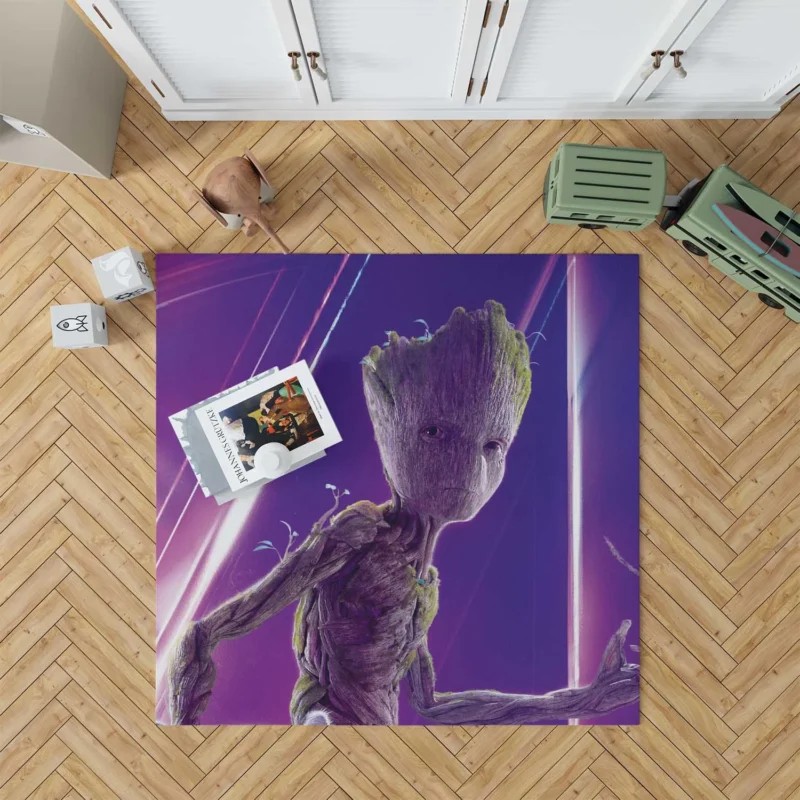 Groot and Ba: A Memorable Duo Floor Rug