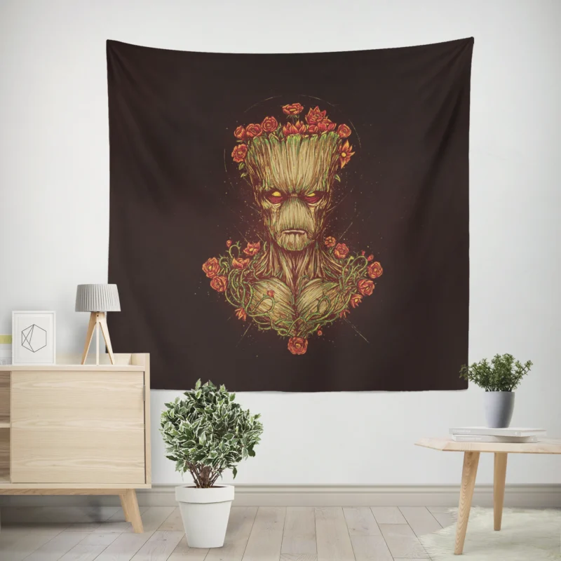 Groot in Comics: A Marvel Legend  Wall Tapestry