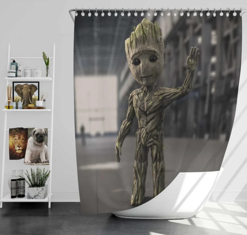 Groot in Comics: Guardian of the Galaxy Shower Curtain