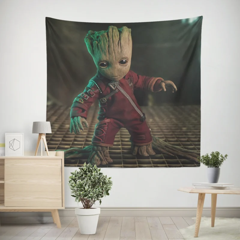 Groot in Guardians of the Galaxy Vol. 2  Wall Tapestry