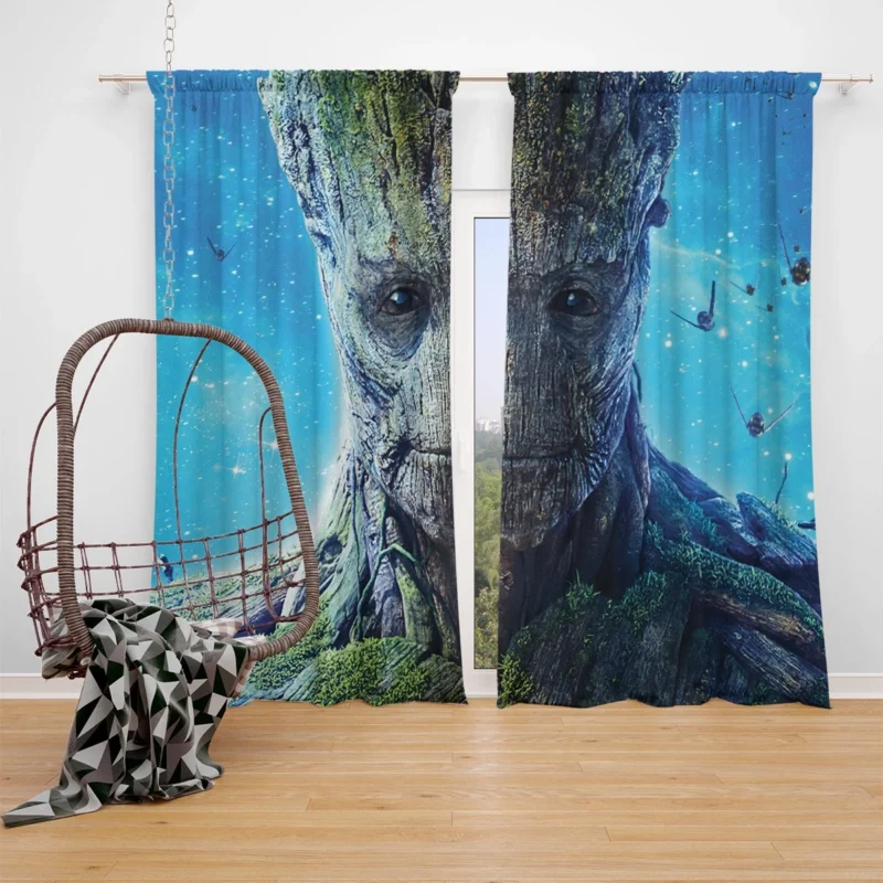 Guardians of the Galaxy: Groot Heroic Journey Window Curtain