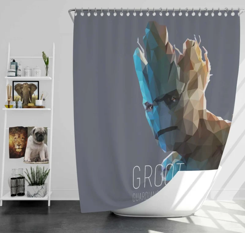 Guardians of the Galaxy Movie: Groot Journey Shower Curtain