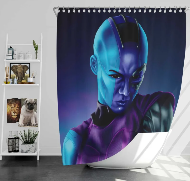 Guardians of the Galaxy: Nebula Role Explored Shower Curtain
