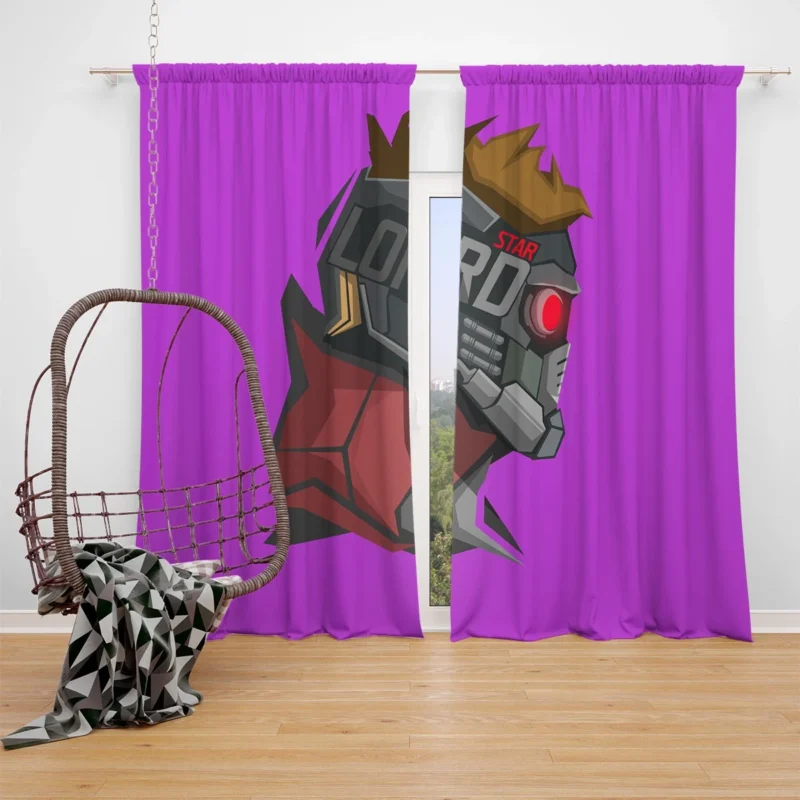 Guardians of the Galaxy: Star Lord Quest Window Curtain
