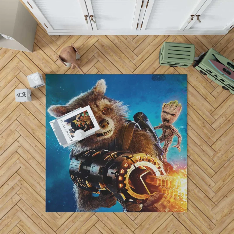 Guardians of the Galaxy Vol. 2: Groot and Rocket Raccoon Floor Rug