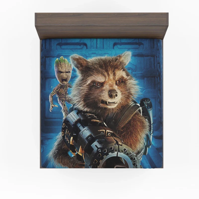 Guardians of the Galaxy Vol. 2: Rocket Raccoon Duo Fitted Sheet
