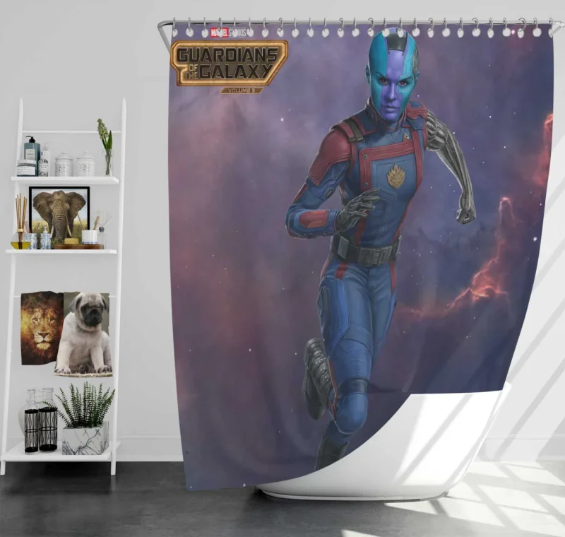 Guardians of the Galaxy Vol. 3: Nebula Impact Shower Curtain