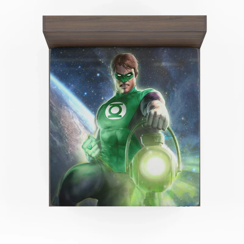 Hal Jordan and John Stewart in Green Lantern Comics Fitted Sheet