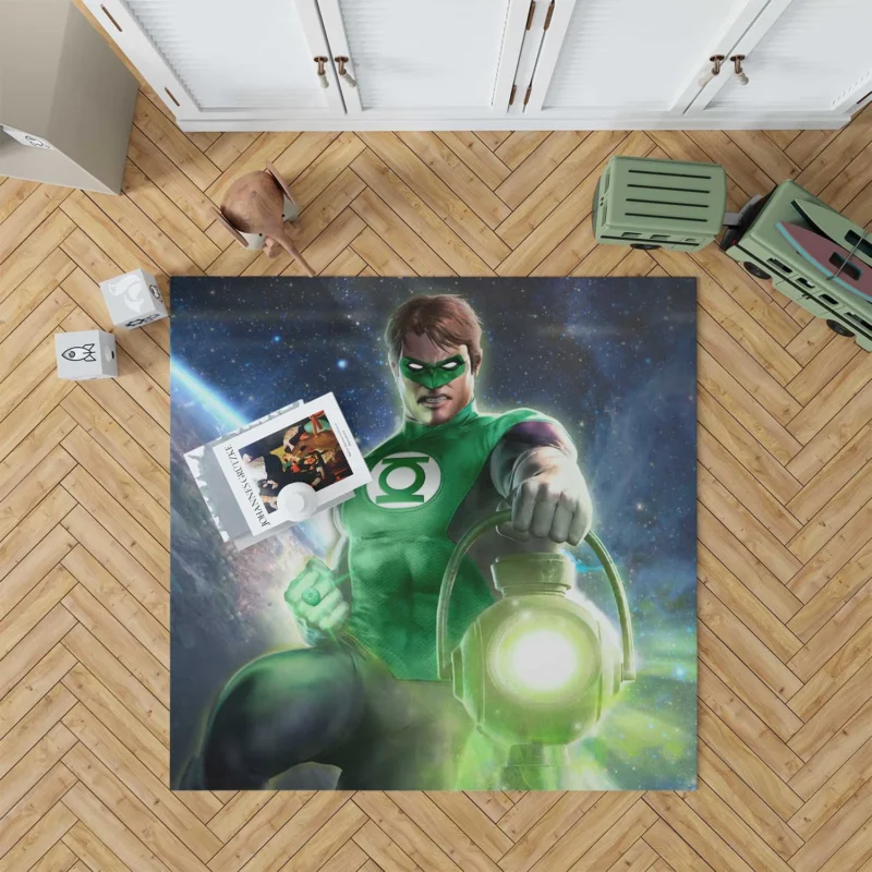Hal Jordan and John Stewart in Green Lantern Comics Floor Rug