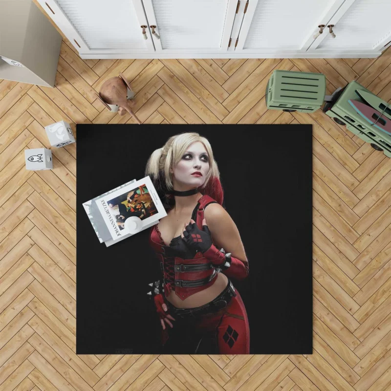 Harley Quinn Cosplay: Embracing Chaos Floor Rug