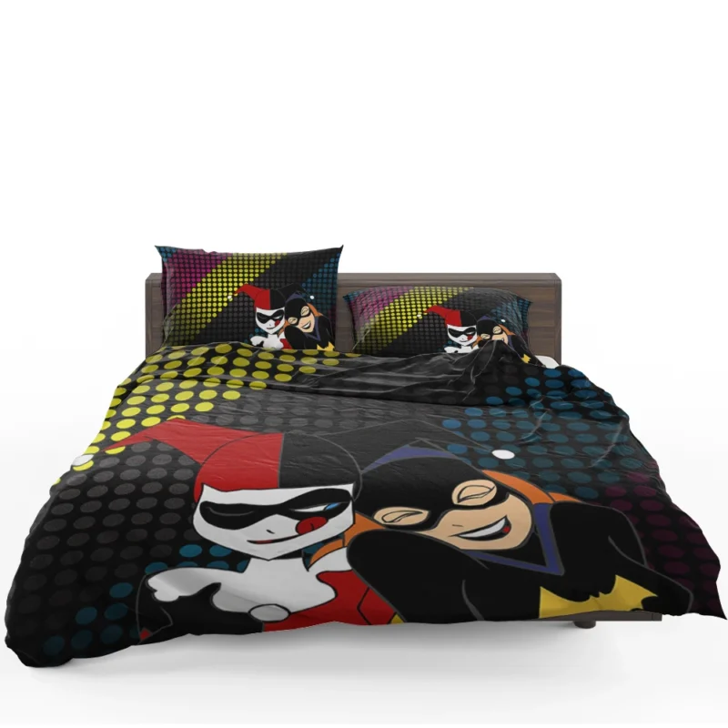 Harley Quinn and Batgirl Comics: Dynamic Duos Bedding Set