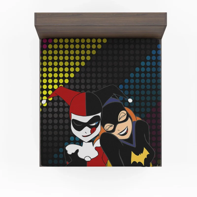 Harley Quinn and Batgirl Comics: Dynamic Duos Fitted Sheet