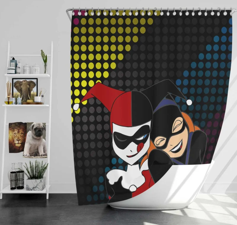 Harley Quinn and Batgirl Comics: Dynamic Duos Shower Curtain