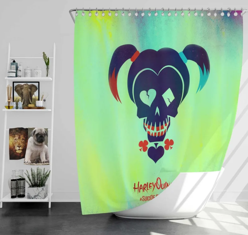 Harley Quinn in Suicide Squad: Iconic Character Shower Curtain