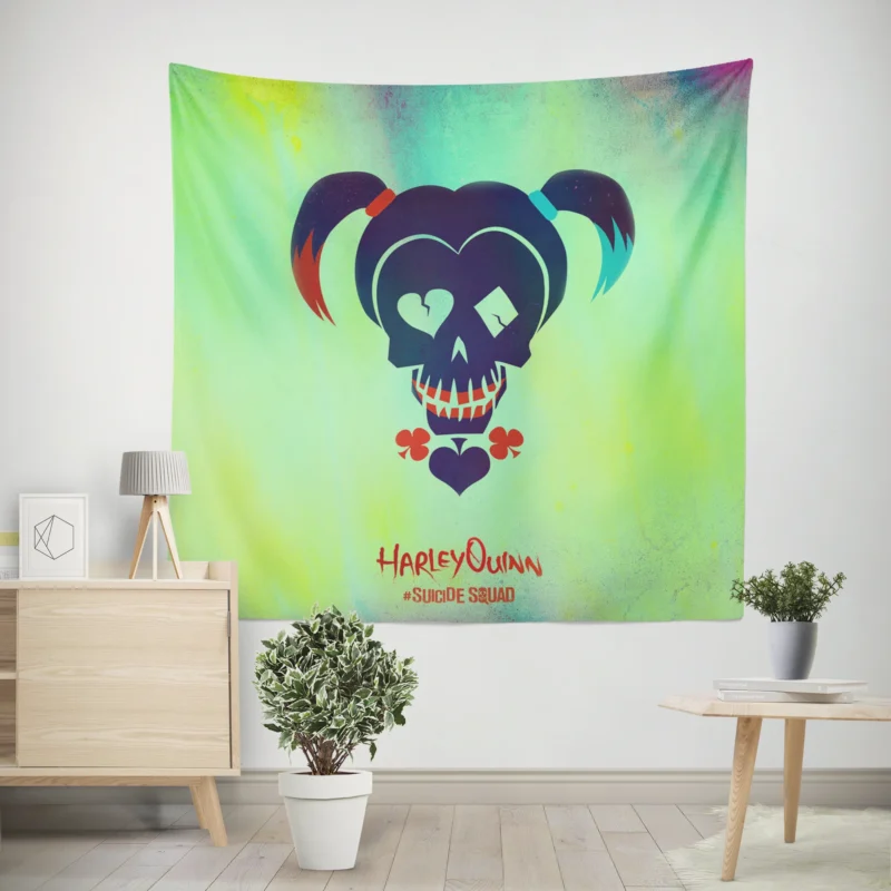 Harley Quinn in Suicide Squad: Iconic Character  Wall Tapestry