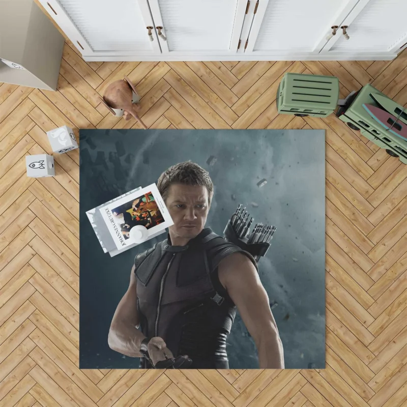 Hawkeye Role in Avengers: Age of Ultron Floor Rug