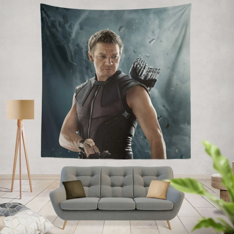 Hawkeye Role in Avengers: Age of Ultron  Wall Tapestry