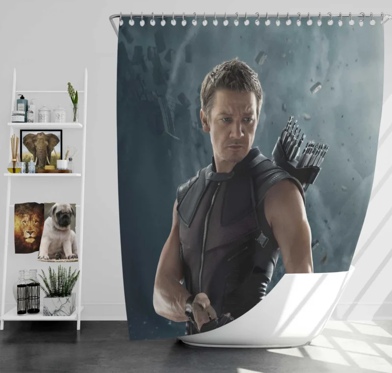 Hawkeye in Avengers Superhero: Age of Ultron Shower Curtain