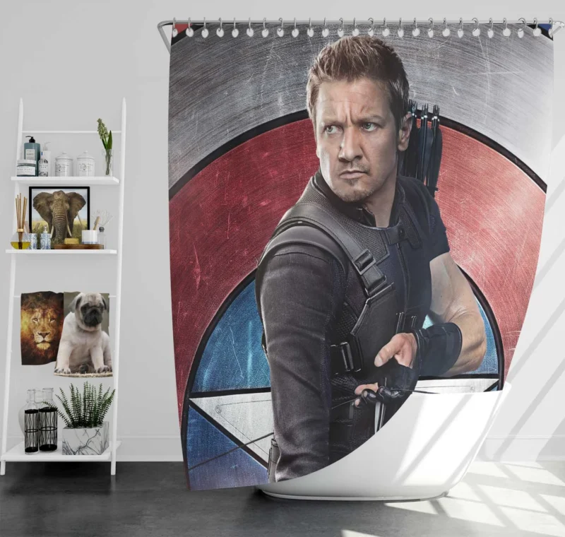 Hawkeye in Captain America: Civil War Shower Curtain