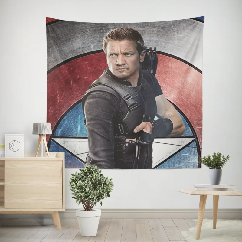 Hawkeye in Captain America: Civil War  Wall Tapestry