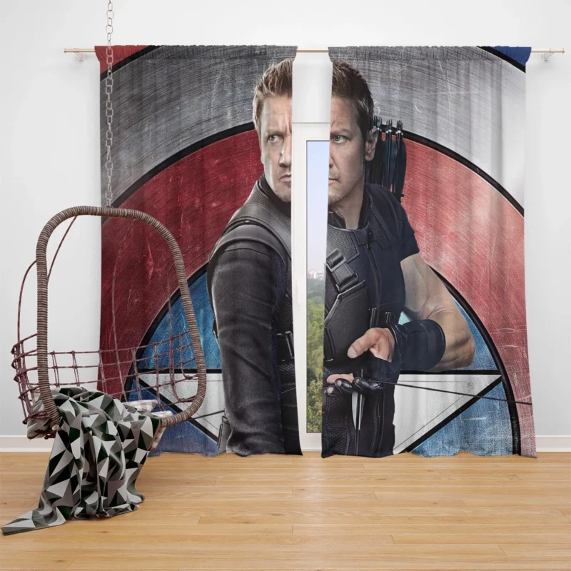 Hawkeye in Captain America: Civil War Window Curtain