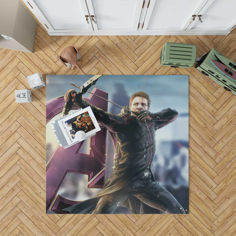 Hawkeye in The Avengers: Marvel Heroes Floor Rug