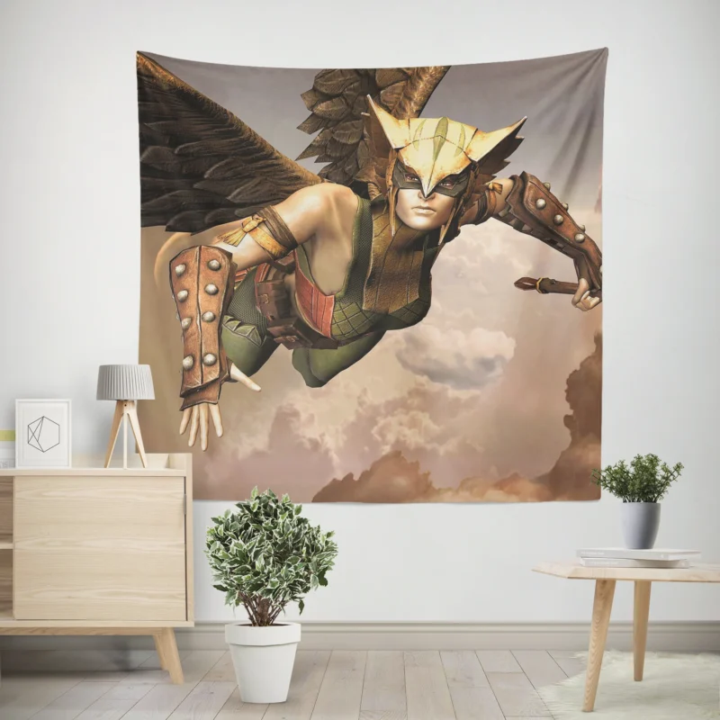 Hawkgirl in Injustice: Gods Among Us  Wall Tapestry