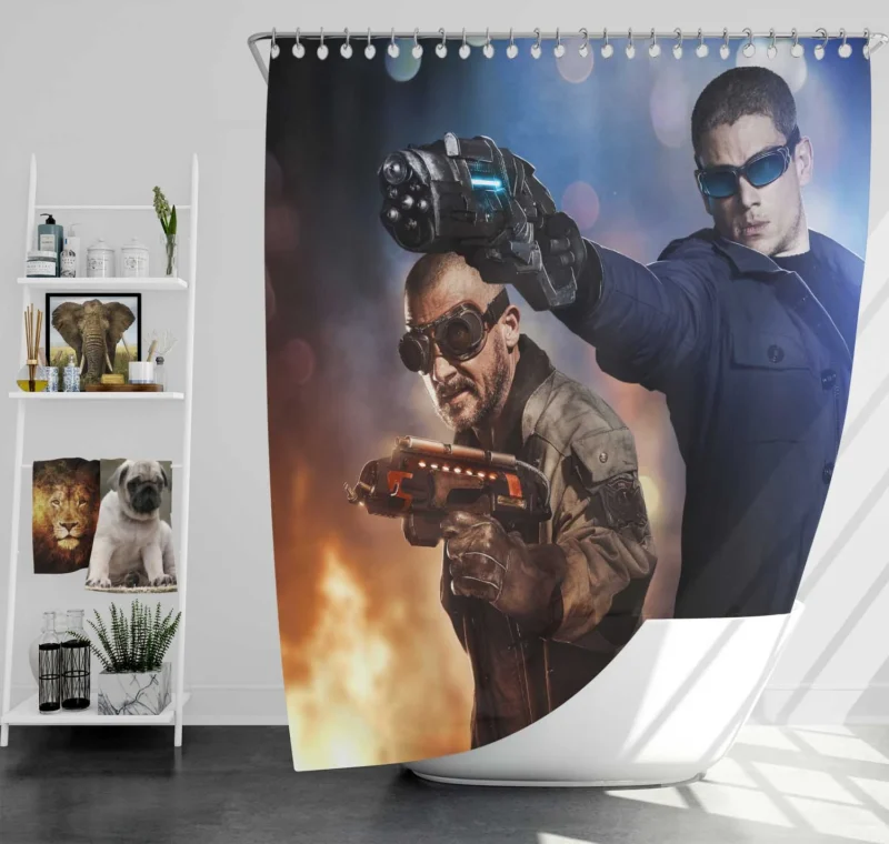 Heat Wave in The Flash (2014) TV Show Shower Curtain