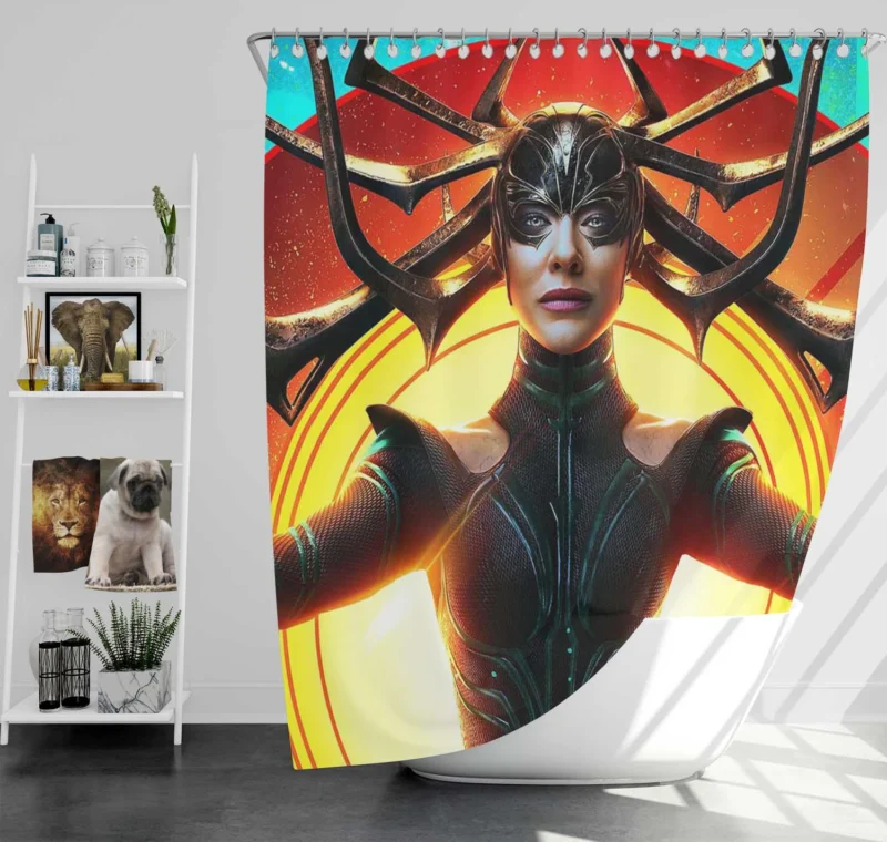 Hela in Thor: Ragnarok: Marvel Villain Shower Curtain