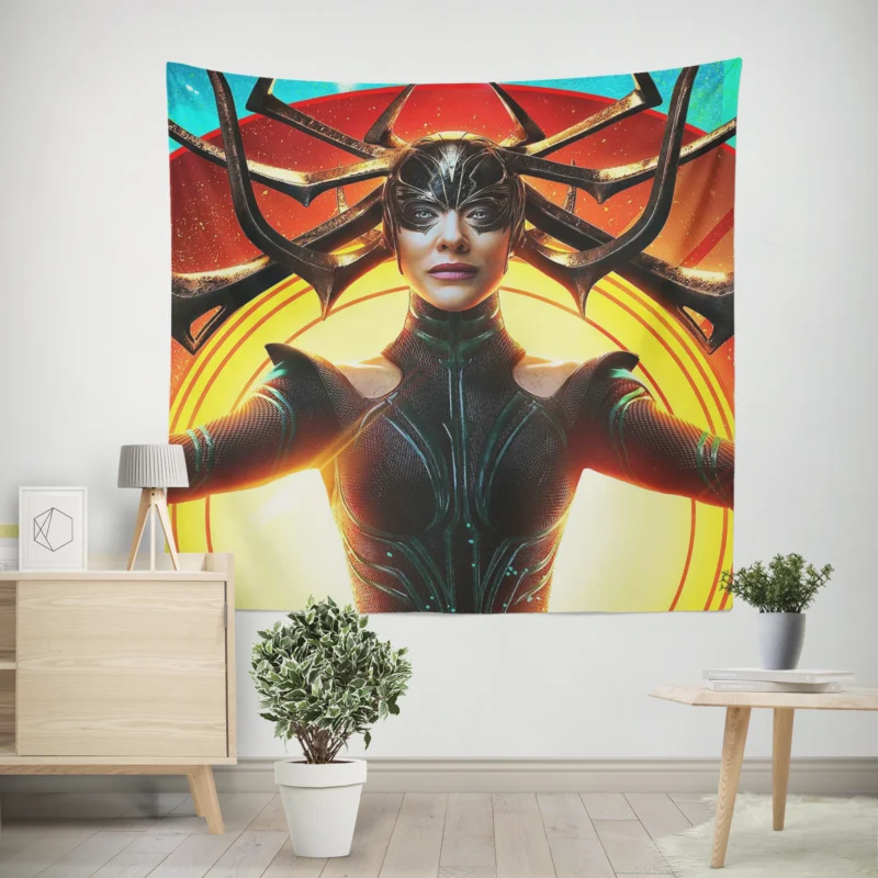 Hela in Thor: Ragnarok: Marvel Villain  Wall Tapestry
