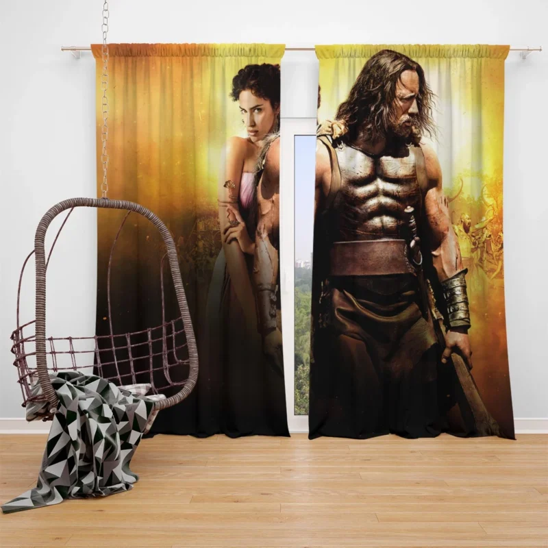 Hercules (2014) Movie: Epic Mythological Tale Window Curtain