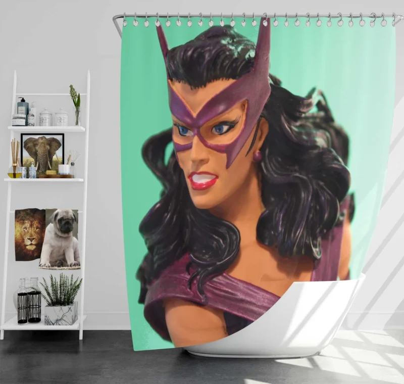 Huntress in Comics: Unveiling Her Story Shower Curtain