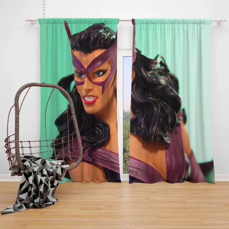 Huntress in Comics: Unveiling Her Story Window Curtain
