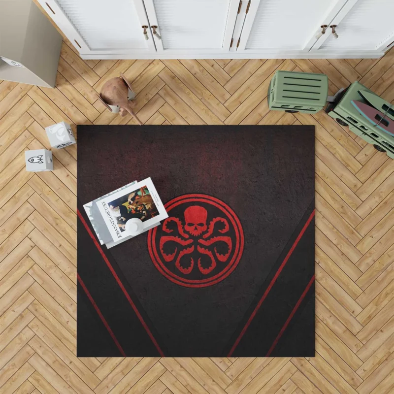 Hydra Red Skull: Arch-Nemesis of Captain America Floor Rug