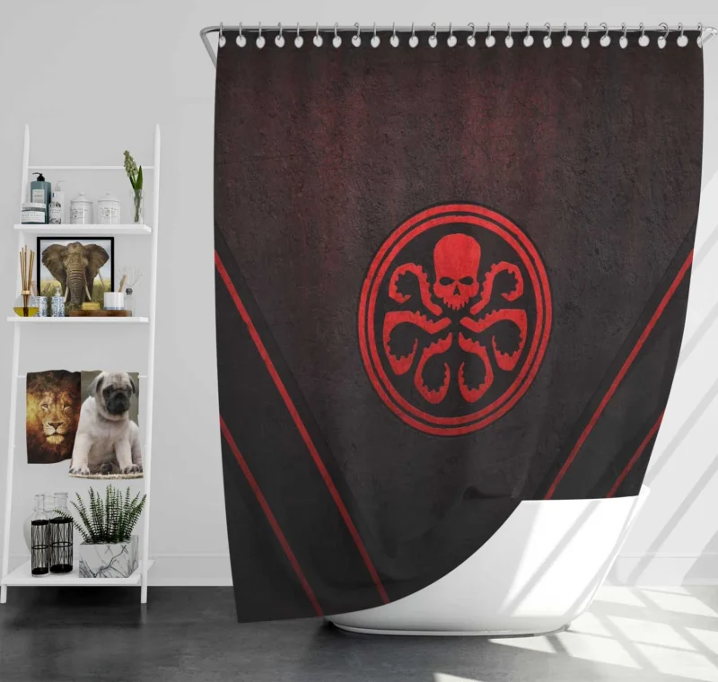 Hydra Red Skull: Arch-Nemesis of Captain America Shower Curtain