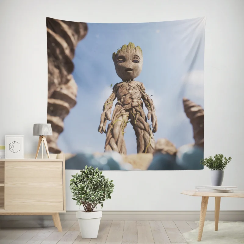 I Am Groot TV Show: A Groot-Filled Journey  Wall Tapestry