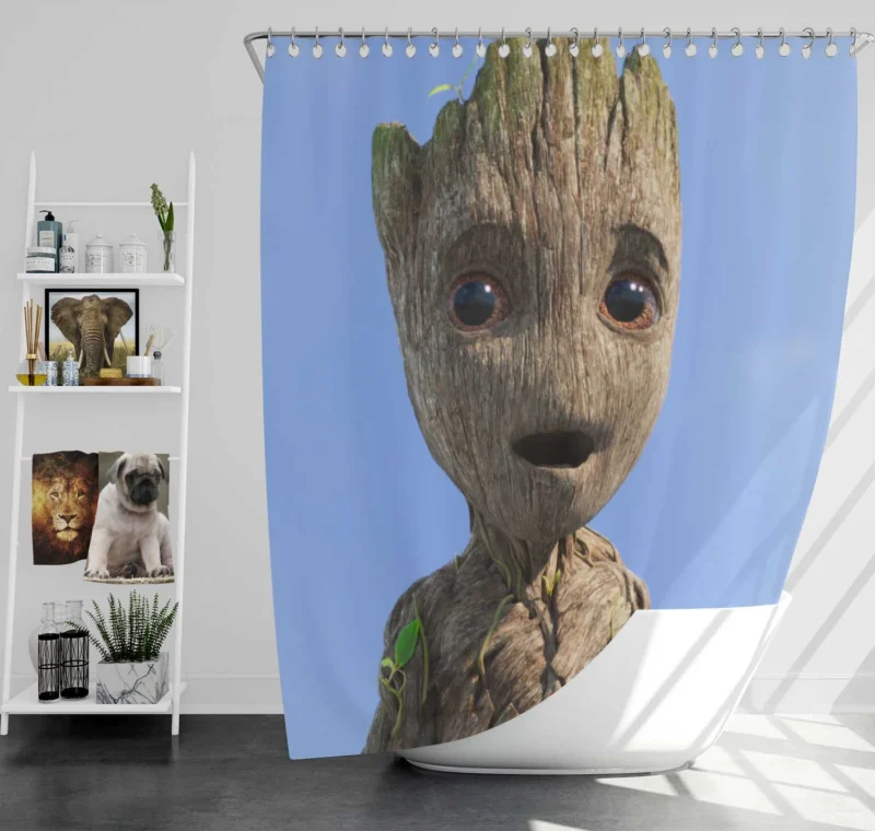 I Am Groot TV Show: Exploring Groot World Shower Curtain