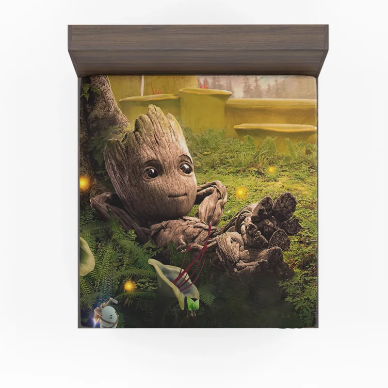 I Am Groot TV Show: Groot Cosmic Adventures Fitted Sheet